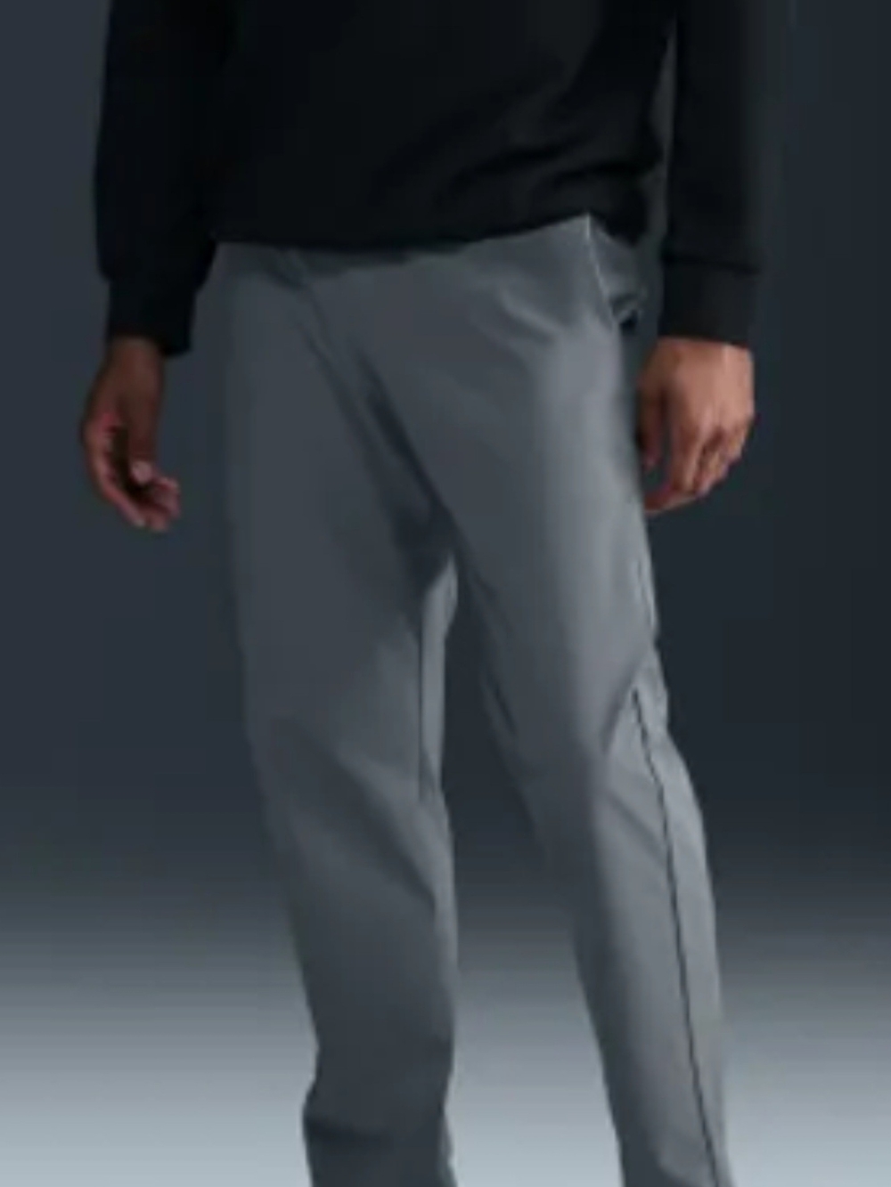 Nike Men's Gray Straight-Fit Chinos